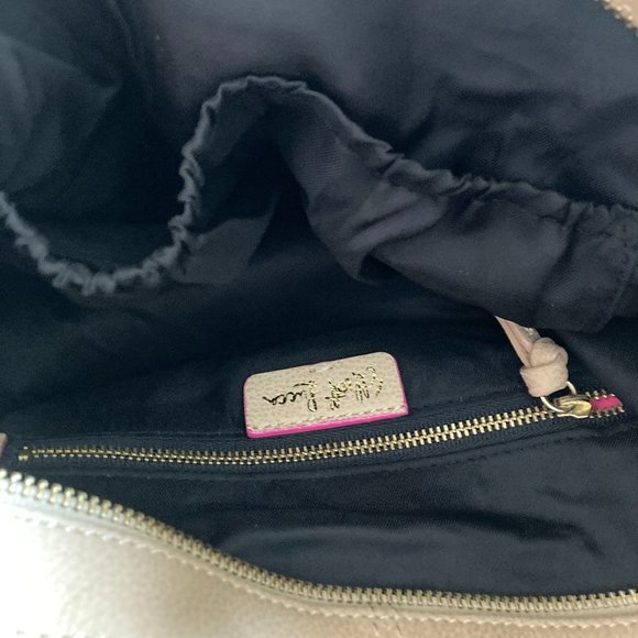 Elliott Lucca natural leather tan saddle shoulder bag / purse / crossbody bag - Picture 3 of 16